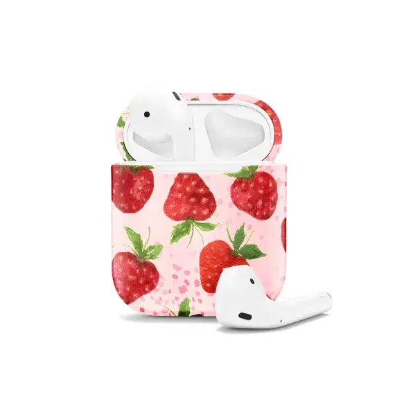 Spring Strawberry Coquette Summer AirPods Case AirPods Pro AirPods Pro 2 AirPods 3 AirPods 2 Glossy 1571 - Image 1