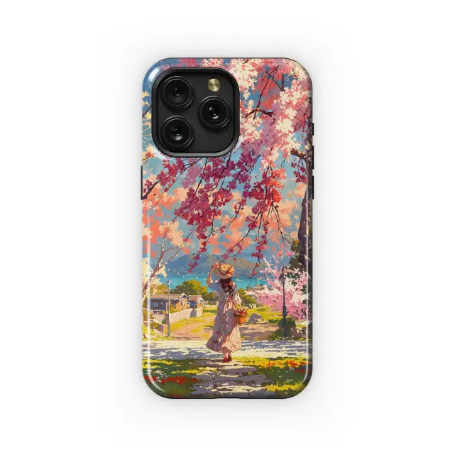 Springtime Blossom Walk
 Phone Case iPhone Samsung Cover Pixel 4073