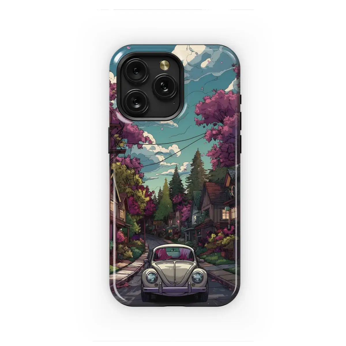 Springtime VW Drive Phone Case iPhone Samsung Cover Pixel 4091 - Image 1