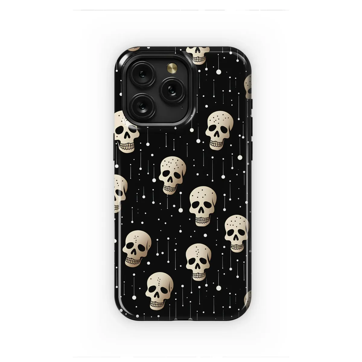 Stardust Skulls Gothic Pattern Phone Case iPhone Samsung Cover Pixel 7387 - Image 1