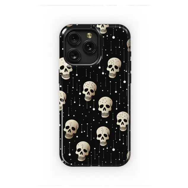 Stardust Skulls Gothic Pattern Phone Case iPhone Samsung Cover Pixel 7387