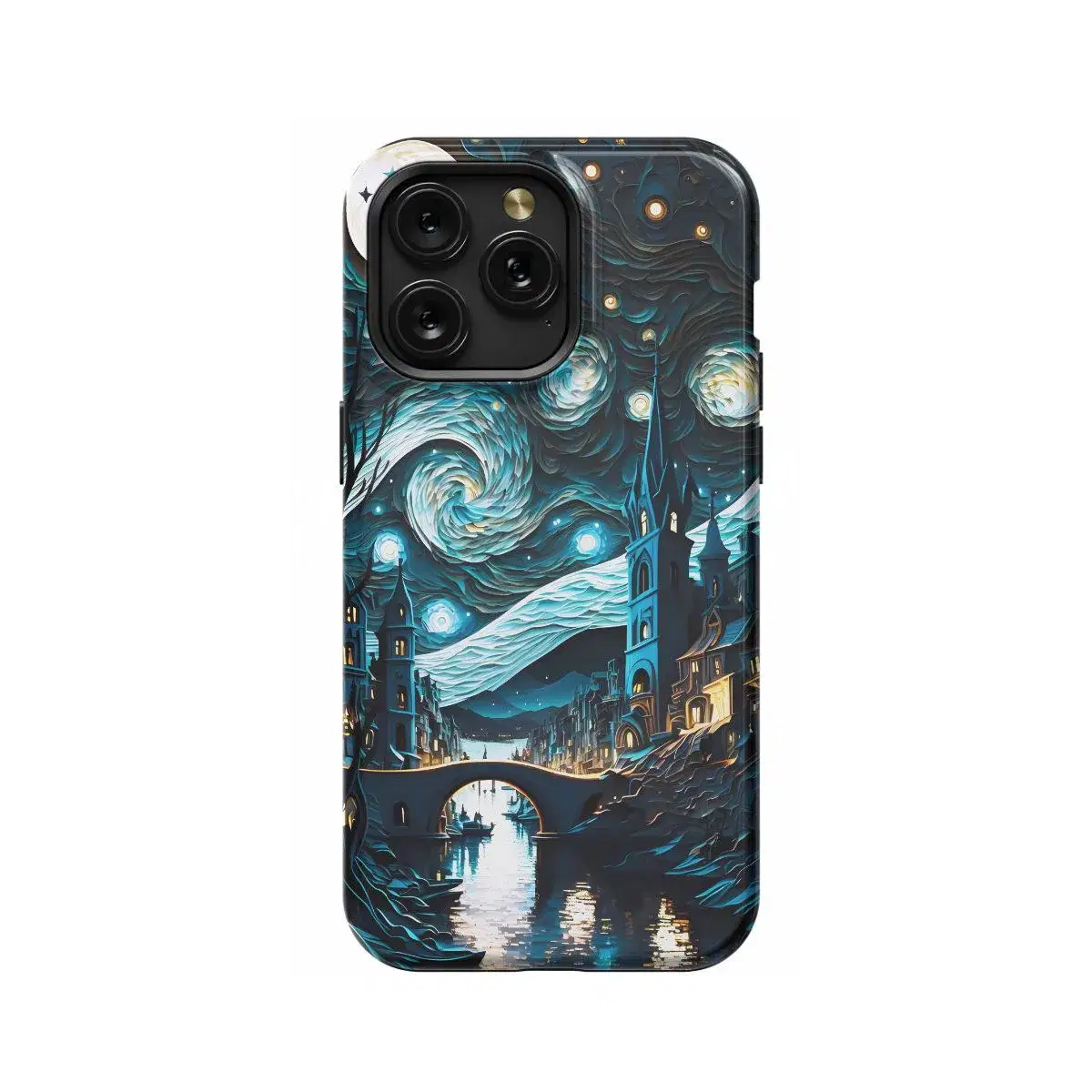 Starry Night Art Vincent van Phone Case iPhone Samsung Pixel & More - Image 1