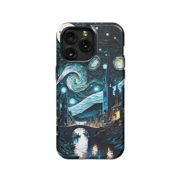 Starry Night Art Vincent van Phone Case iPhone Samsung Pixel & More - Image 1