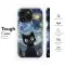 Starry Night Black Cat Art Phone Case iPhone Samsung Cover Pixel 5091 - Image 6