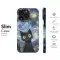 Starry Night Black Cat Art Phone Case iPhone Samsung Cover Pixel 5091 - Image 7