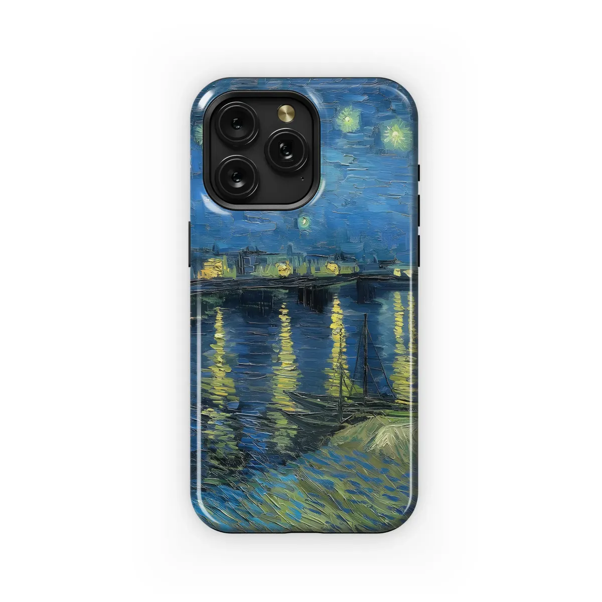 Starry Night Cityscape
 Phone Case iPhone Samsung Cover Pixel 6104 - Image 1