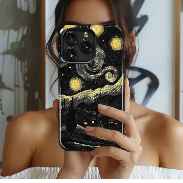 Starry Night Landscape
 Phone Case iPhone Samsung Cover Pixel 5690 - Image 1