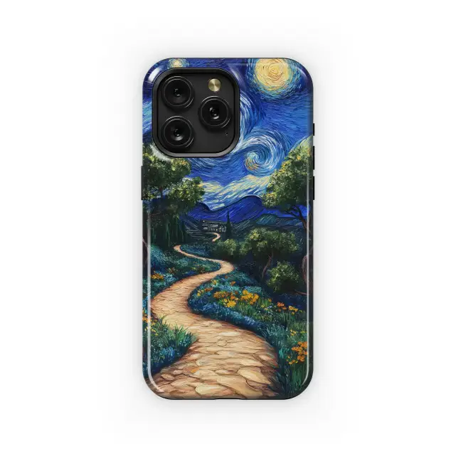 Starry Night Path
 Phone Case iPhone Samsung Cover Pixel 6100