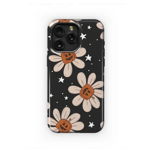 Starry Night Pumpkin Blooms Phone Case iPhone Samsung Cover Pixel 6893