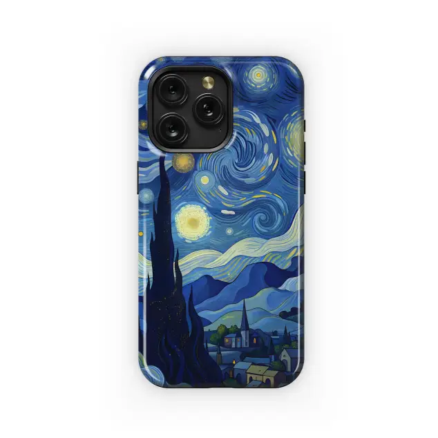 Starry Night Village
 Phone Case iPhone Samsung Cover Pixel 6090
