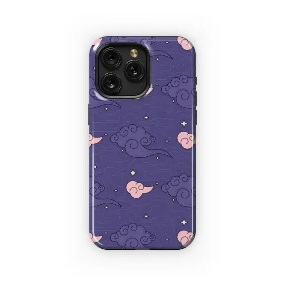 Starry Purple Pink Sky Pattern Phone Case iPhone Samsung Cover Pixel 5271 - Image 1