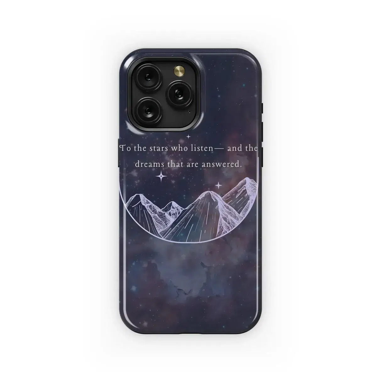 Stars Listen, Dreams Answered Phone Case iPhone Samsung Cover Pixel 4856 - Image 1
