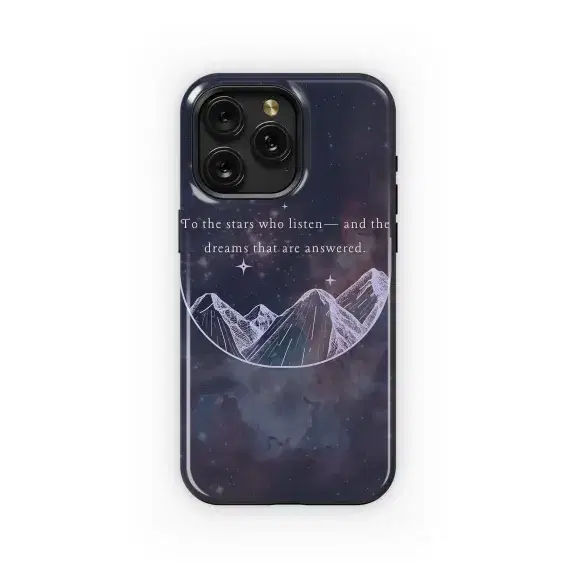 Stars Listen, Dreams Answered Phone Case iPhone Samsung Cover Pixel 4856 - Image 1