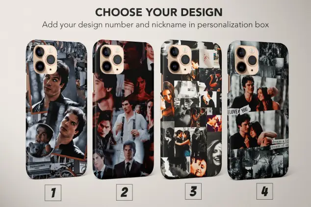 Stefan, Damon, Salvatore, and Elena Phone Case Cover