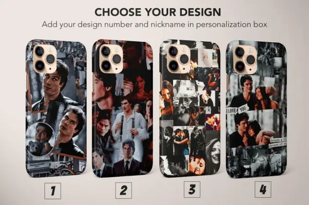Stefan, Damon, Salvatore, and Elena Phone Case Cover