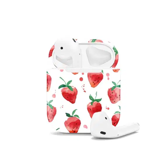 Strawberries AirPods Case AirPods Pro AirPods Pro 2 AirPods 3 AirPods 2 Glossy 1258 - Image 1