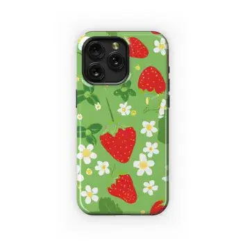 Strawberry Phone Case iPhone Samsung Cover Pixel 3274 - Image 1
