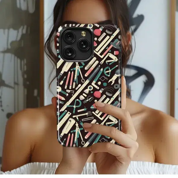 Study Time Watercolor Pattern Phone Case iPhone Samsung Cover Pixel 5225 - Image 1