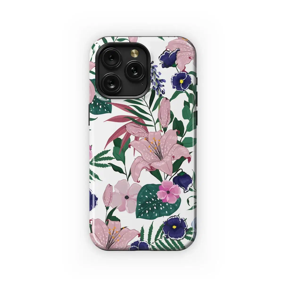 Summer Bloom Floral Leaf Pattern Phone Case iPhone Samsung Cover Pixel 5384 - Image 1