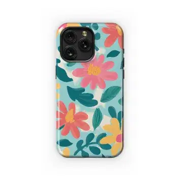 Summer Flower Phone Case iPhone Samsung Cover Pixel 3277 - Image 1
