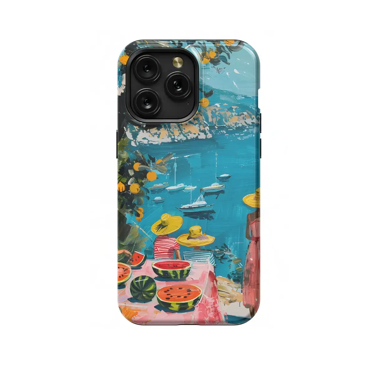Summer Scene Vacation Watermelon Phone Case iPhone Samsung Pixel & More 289 - Image 1