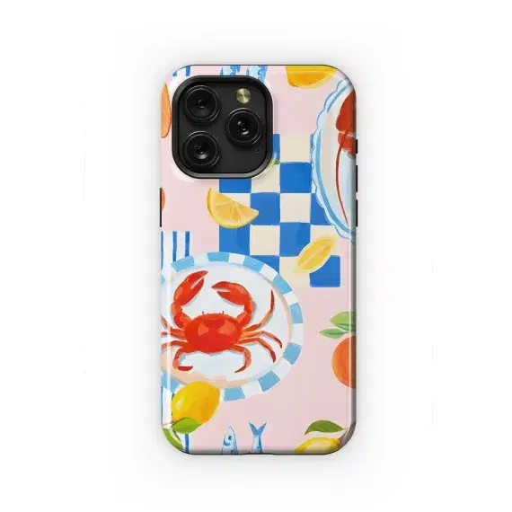Summer Vacation Seamless Greek Pattern Phone Case iPhone Samsung Cover Pixel 2269 - Image 1