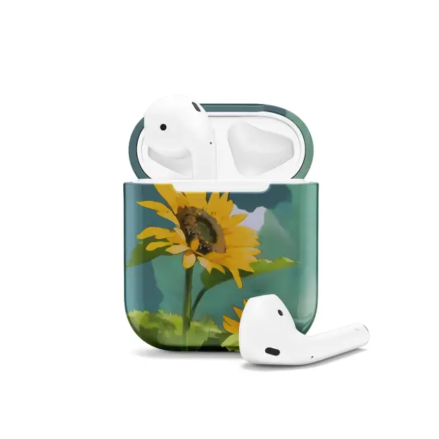 Sunflower AirPods Case AirPods Pro AirPods Pro 2 AirPods 3 AirPods 2 Glossy 1369