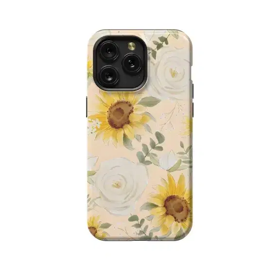 Sunflowers and Magnolias Phone Case iPhone Samsung Pixel & More 444 - Image 1