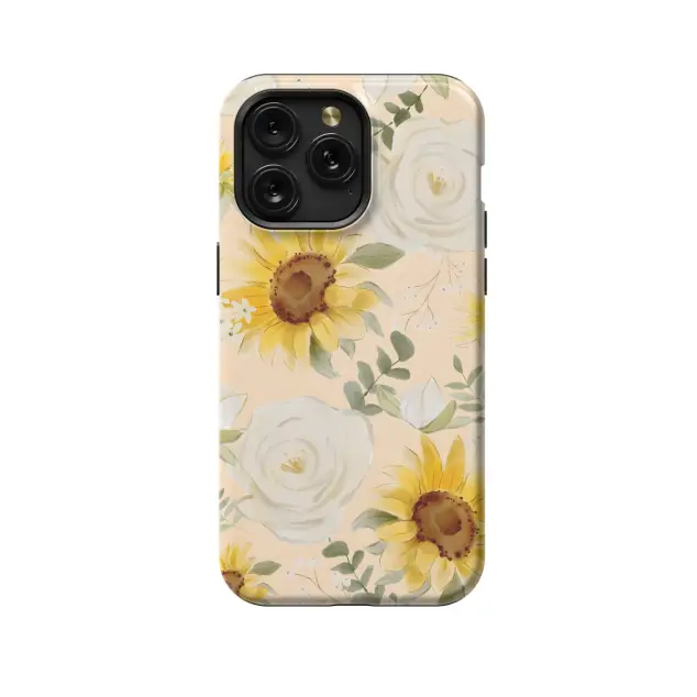 Sunflowers and Magnolias Phone Case iPhone Samsung Pixel & More 444