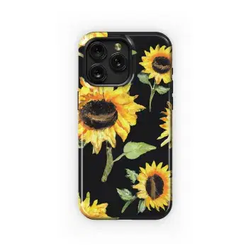 Sunflowers Black Phone Case iPhone Samsung Cover Pixel 2922 - Image 1