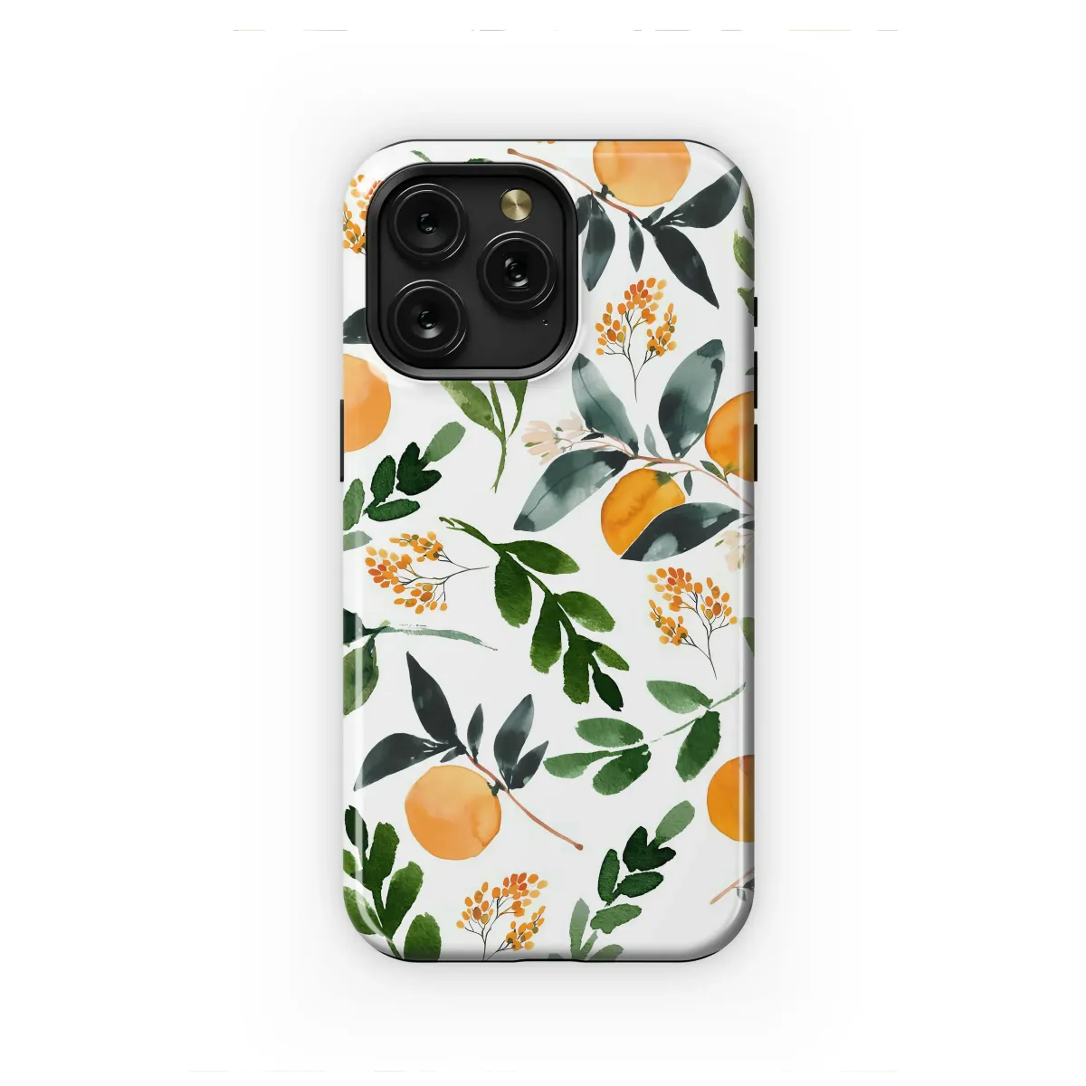 Sun-Kissed Citrus Orchard Watercolor Art Phone Case iPhone Samsung Cover Pixel 7049 - Image 1