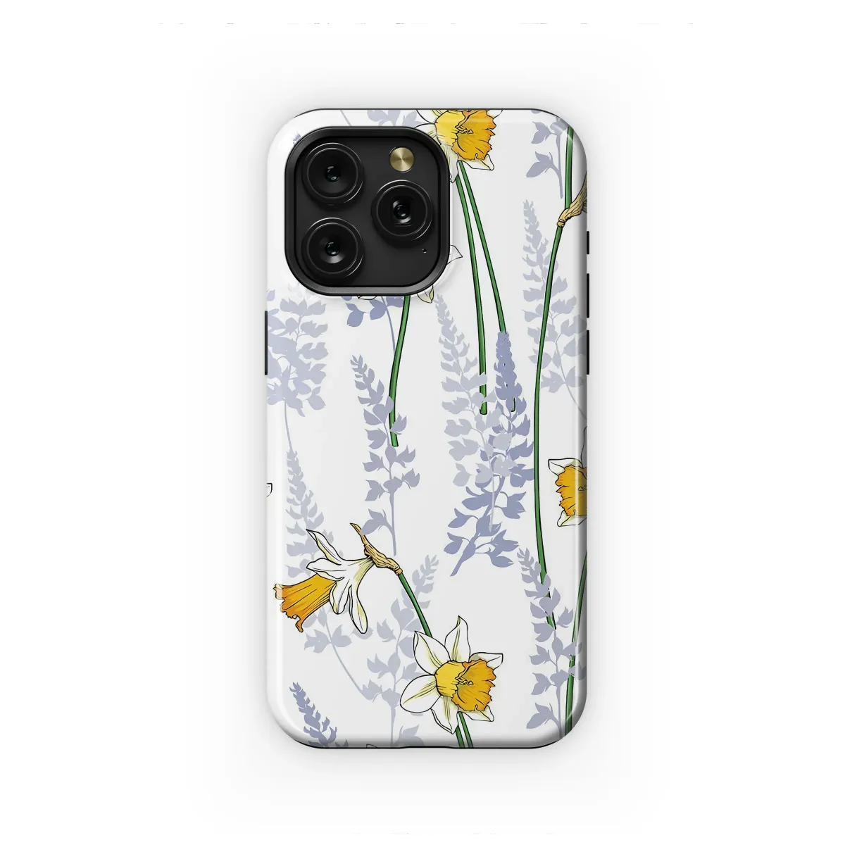 Sun-Kissed Daffodil and Lavender Art Phone Case iPhone Samsung Cover Pixel 7222 - Image 1