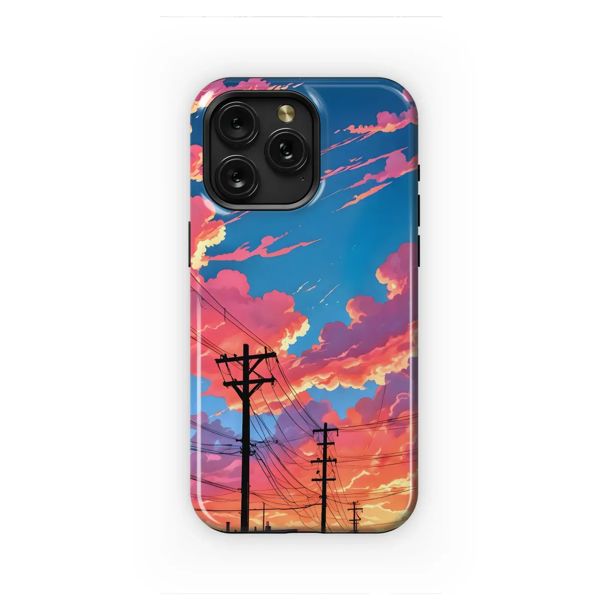 Sunset Cityscape
 Phone Case iPhone Samsung Cover Pixel 6054 - Image 1