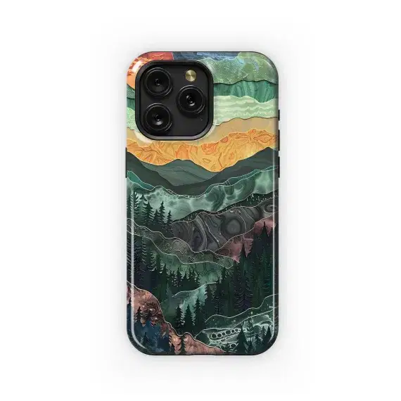 Sunset Mountain Layers
 Phone Case iPhone Samsung Cover Pixel 5669 - Image 1