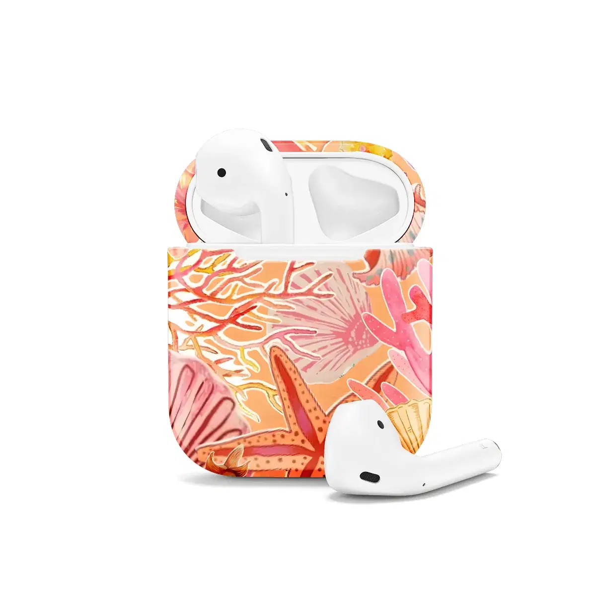 Sunset Ocean Collage Coral Beachy Sea Girl AirPods Case AirPods Pro AirPods Pro 2 AirPods 3 AirPods 2 Glossy 1512 - Image 1