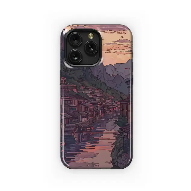 Sunset River Town
 Phone Case iPhone Samsung Cover Pixel 5538