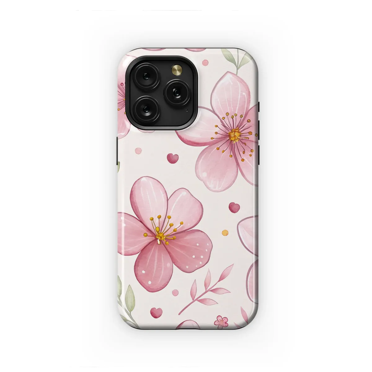 Sweet Blossom Heartbeats Phone Case iPhone Samsung Cover Pixel 6736 - Image 1
