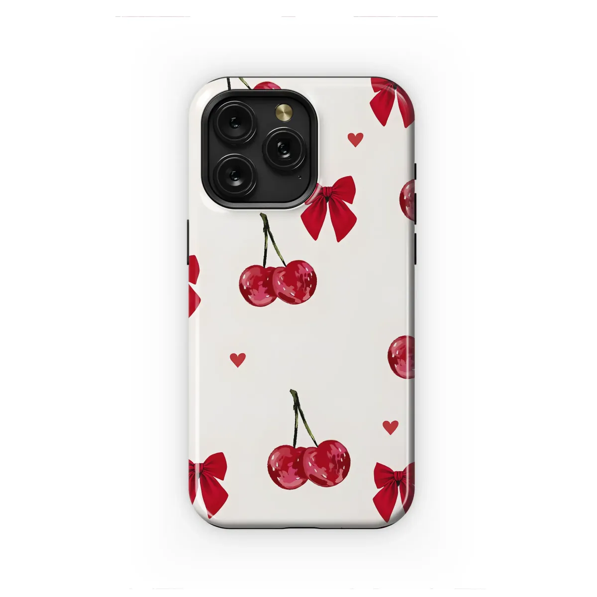 Sweet Cherry Bow Coquette Aesthetic Phone Case iPhone Samsung Cover Pixel 7029 - Image 1