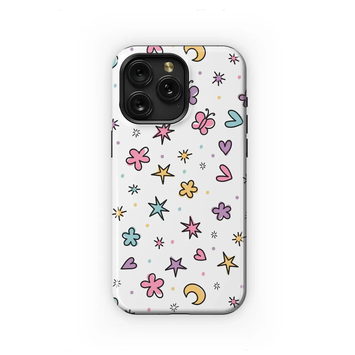 Sweet Doodles and Starry Dreams Phone Case iPhone Samsung Cover Pixel 6739 - Image 1
