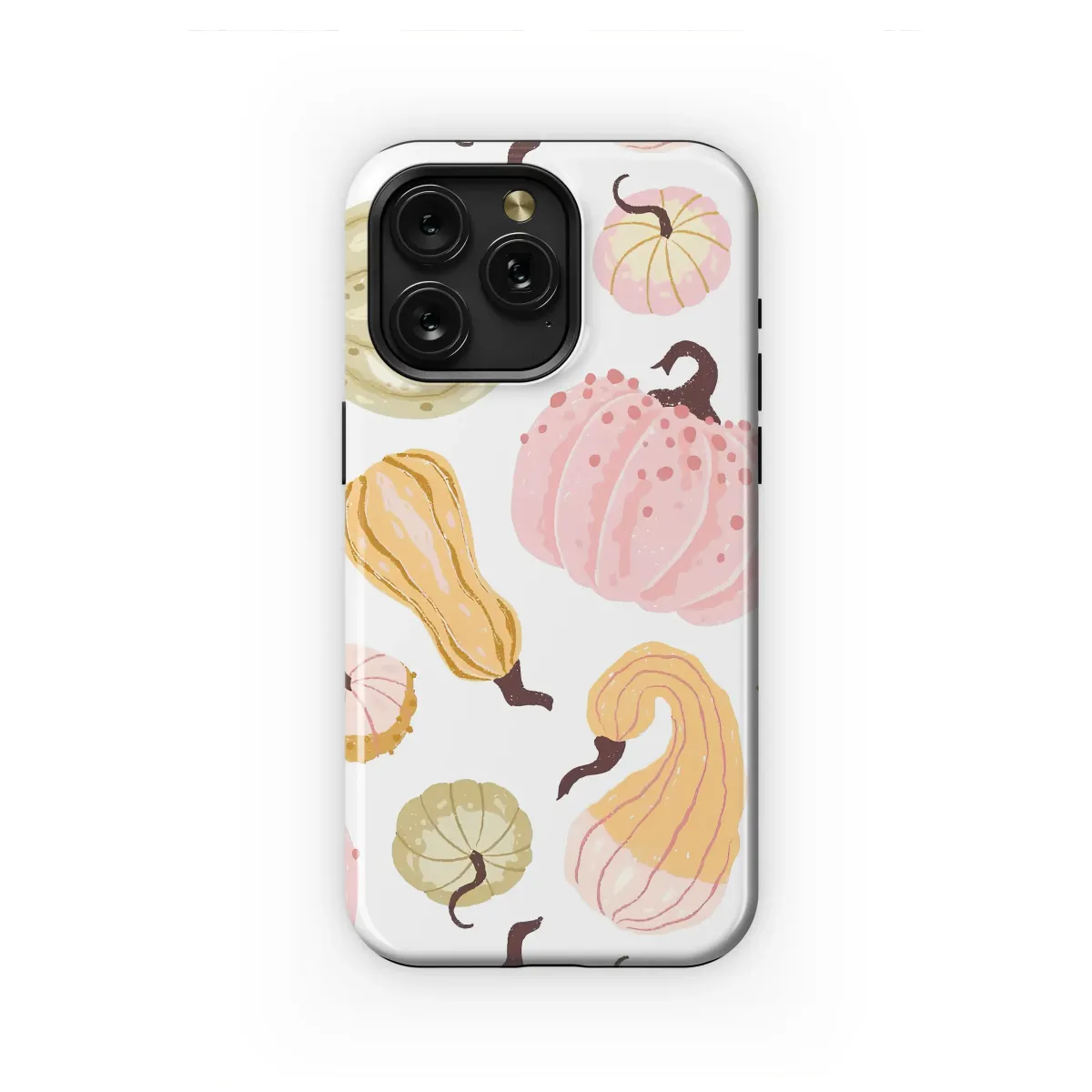Sweet Harvest Pastel Pumpkin Pattern Phone Case iPhone Samsung Cover Pixel 7303 - Image 1