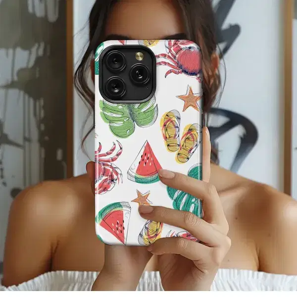 Sweet Pastel Moth Floral Pattern Phone Case iPhone Samsung Cover Pixel 5286 - Image 1