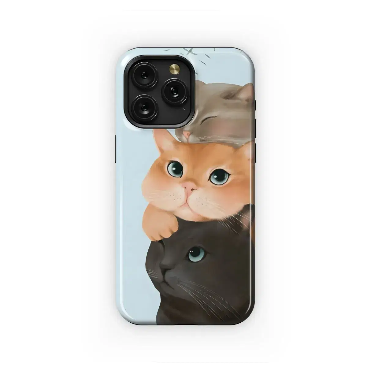 Sweet Stack of Cats
 Phone Case iPhone Samsung Cover Pixel 4795 - Image 1