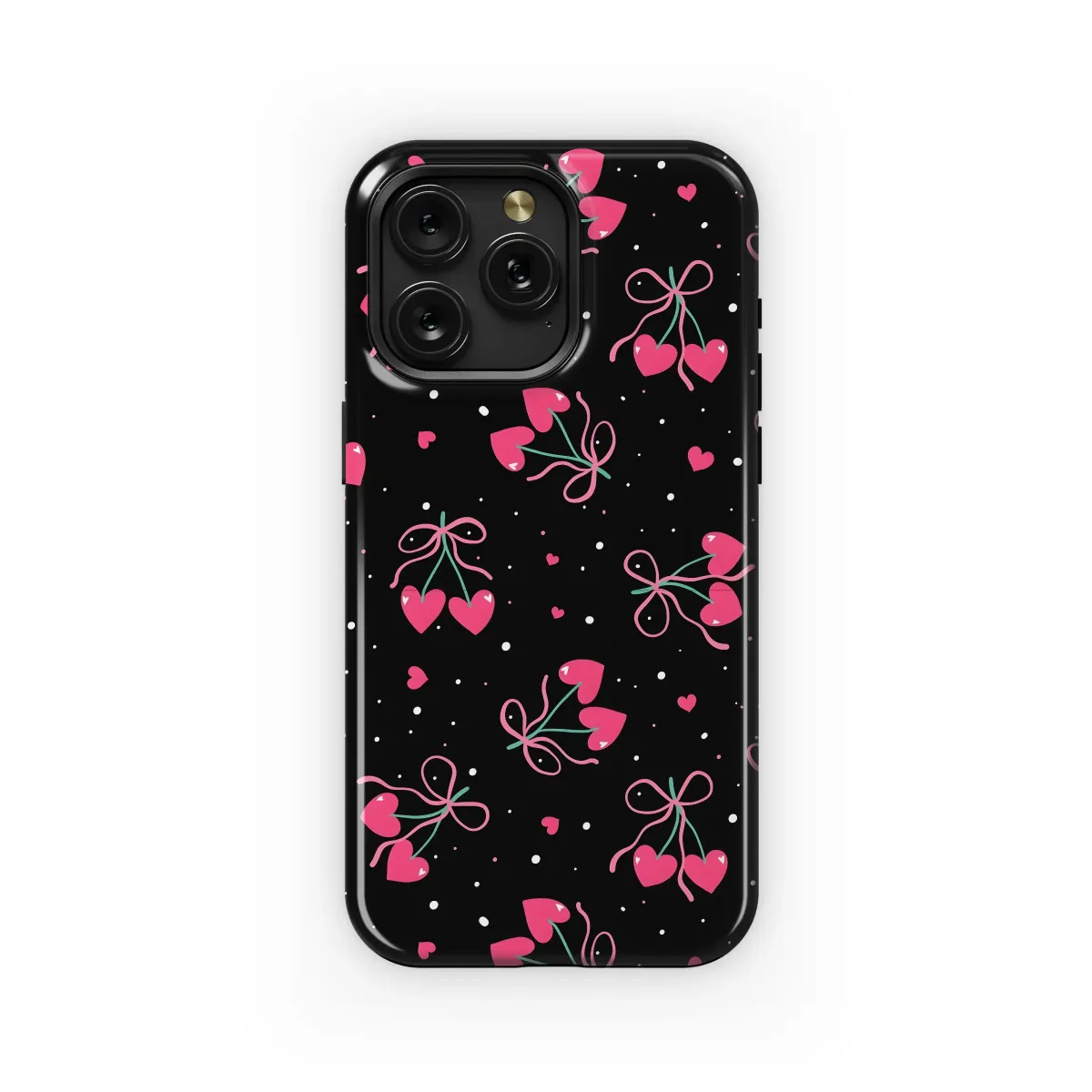 Sweetheart Cherries Design Phone Case iPhone Samsung Cover Pixel 5963 - Image 1