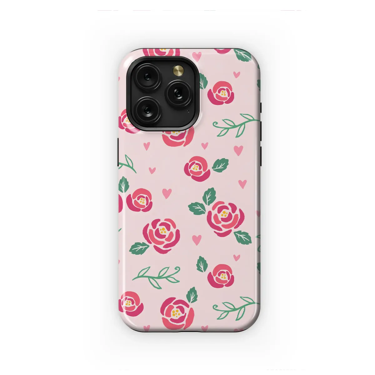 Sweetheart Rose Garden Illustrated Pattern Phone Case iPhone Samsung Cover Pixel 7189 - Image 1