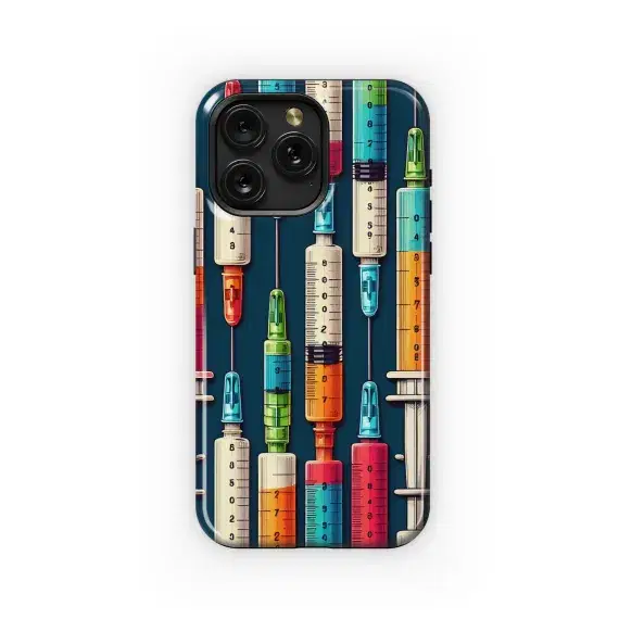Syringes with Color Phone Case iPhone Samsung Cover Pixel 3419 - Image 1
