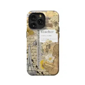 Teacher Collage Phone Case iPhone Samsung Pixel & More - Image 1
