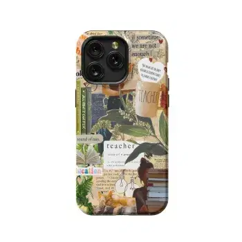 Teacher Collage Quotes Phone Case iPhone Samsung Pixel & More #200 - Image 1