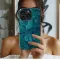 Teal Leaf Pattern
 Phone Case iPhone Samsung Cover Pixel 6149 - Image 2