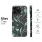 Teal Watercolor Foliage on Black Phone Case iPhone Samsung Cover Pixel 5195 - Image 7