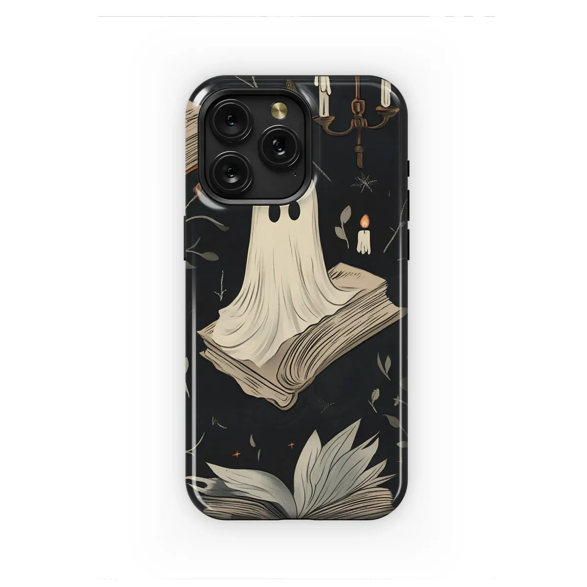 The Ghostly Readers Midnight Library Phone Case iPhone Samsung Cover Pixel 7020 - Image 1